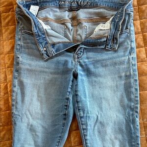 American Eagle Outfitters Women's Light Blue Skinny Jeans